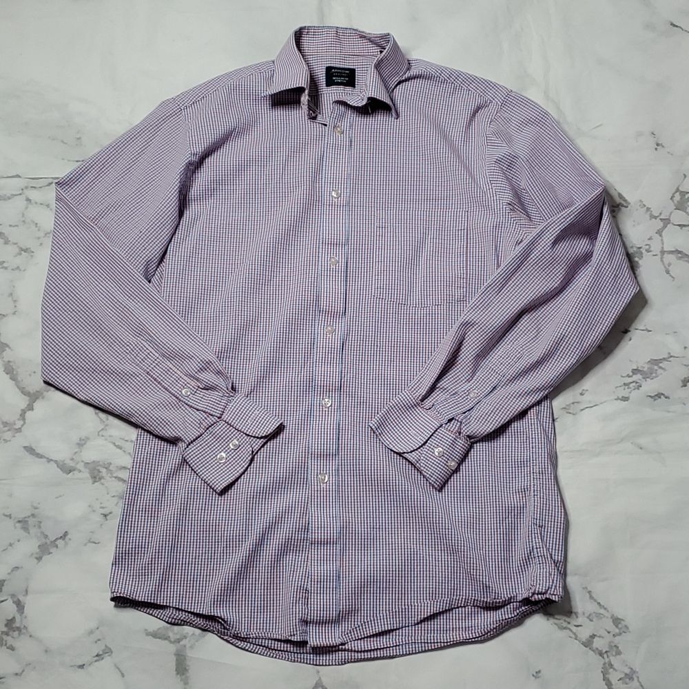 Arrow Red/Blue Plaid Button down